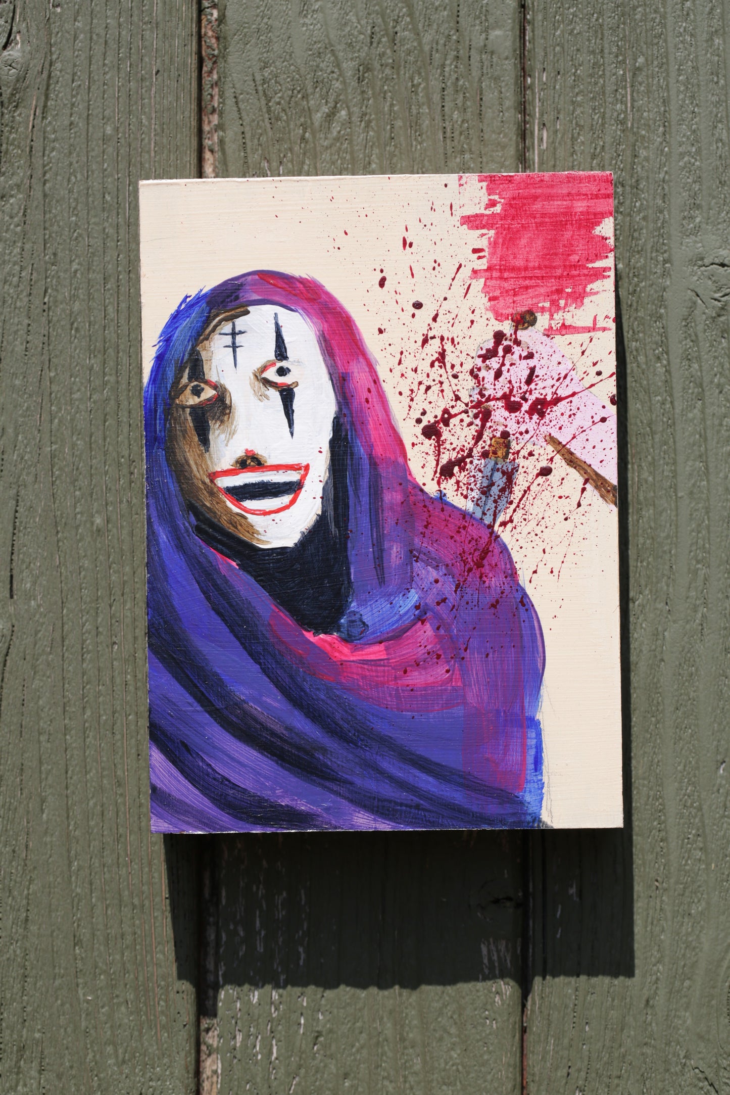 "Trust issues" 1/1 Original painting from the Clown*innen Project