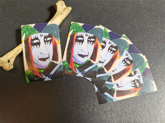 Pack of 5 Stickers of the Clown*innen Project (5x8cm /2x3.3inch)